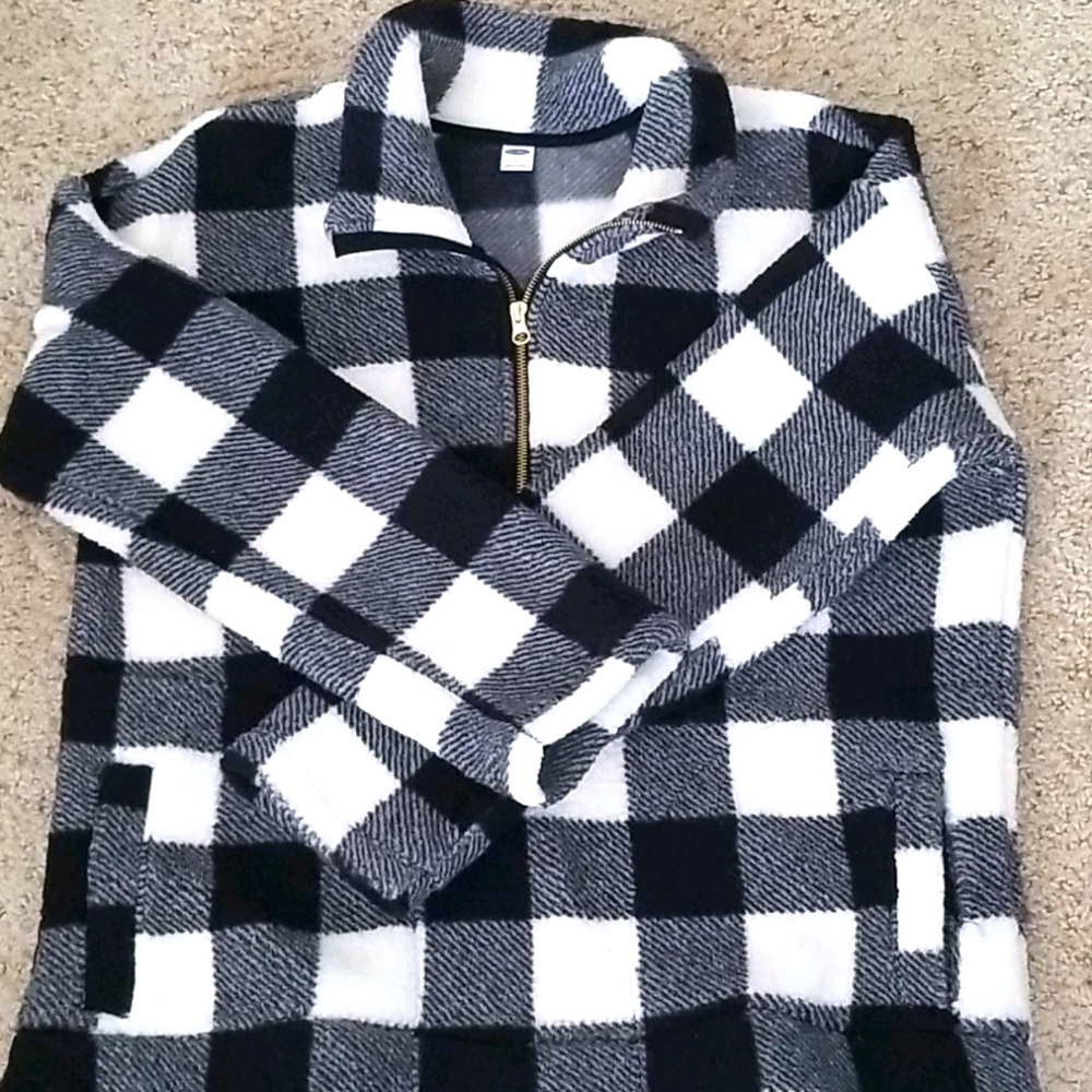 Sherpa half-zip sweatshirt